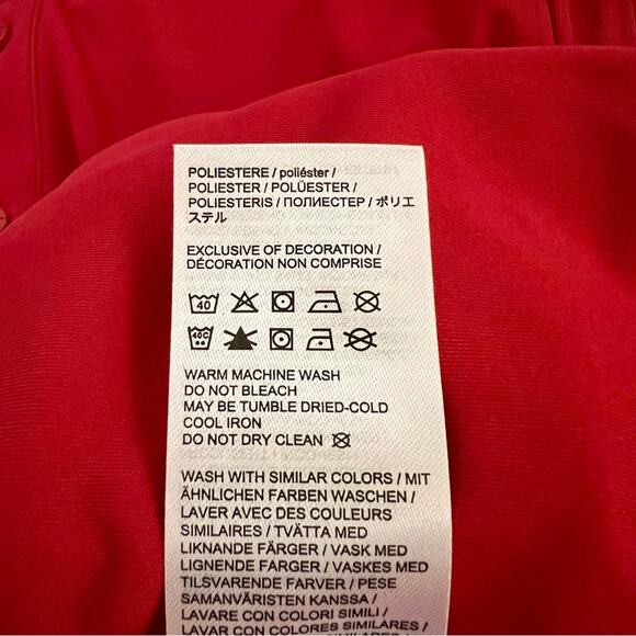 J. LINDEBERG Tour Tech Slim Fit Polo Chili Pepper Red Logo Stretch Sz Large NEW - Picture 10 of 12